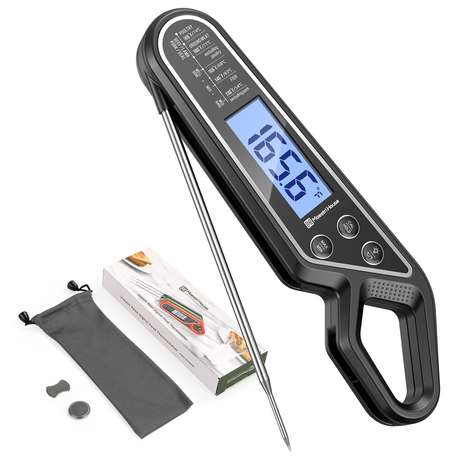 Digital Waterproof Food Thermometer – Maestri House