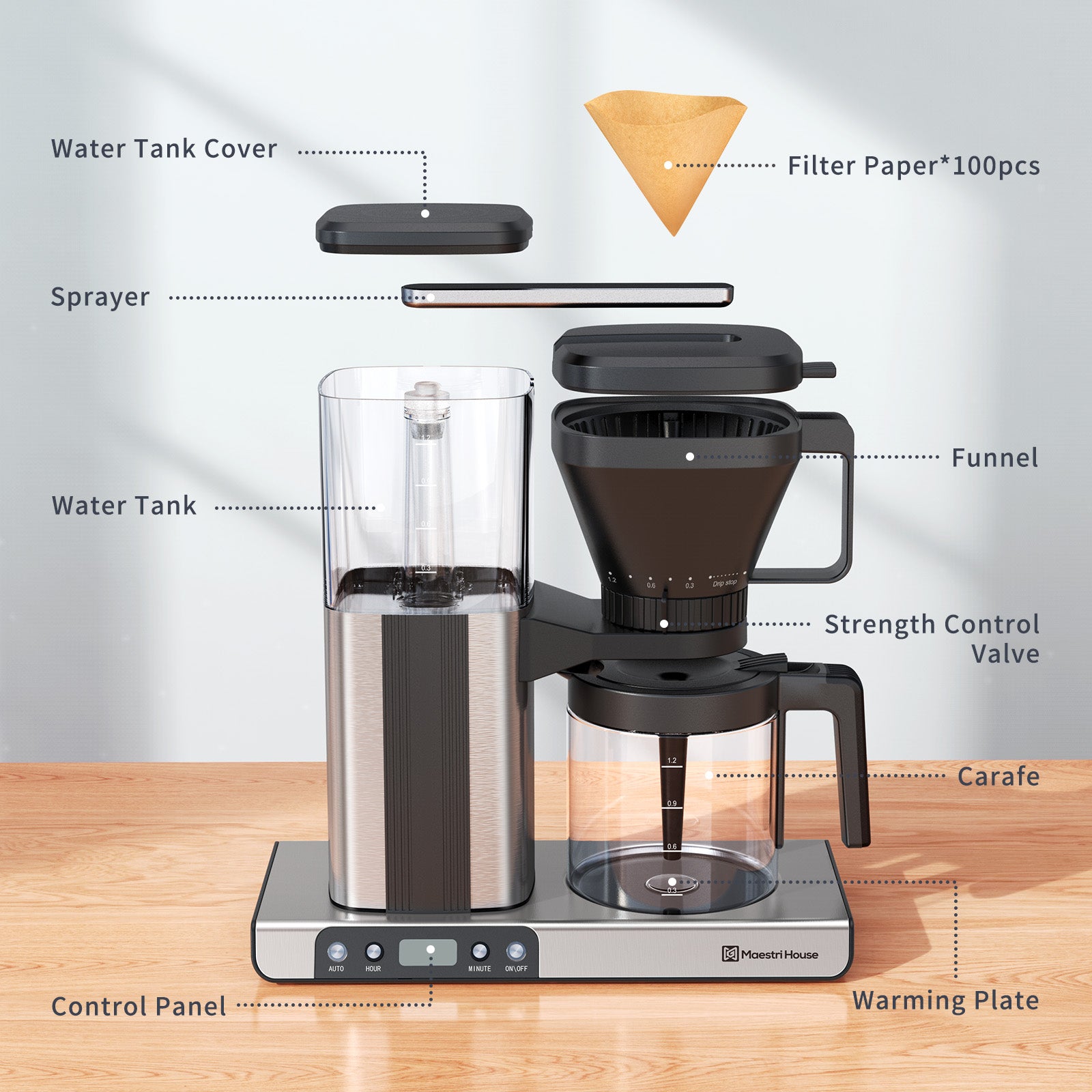 2022 wholesale 1.2l american coffee machine
