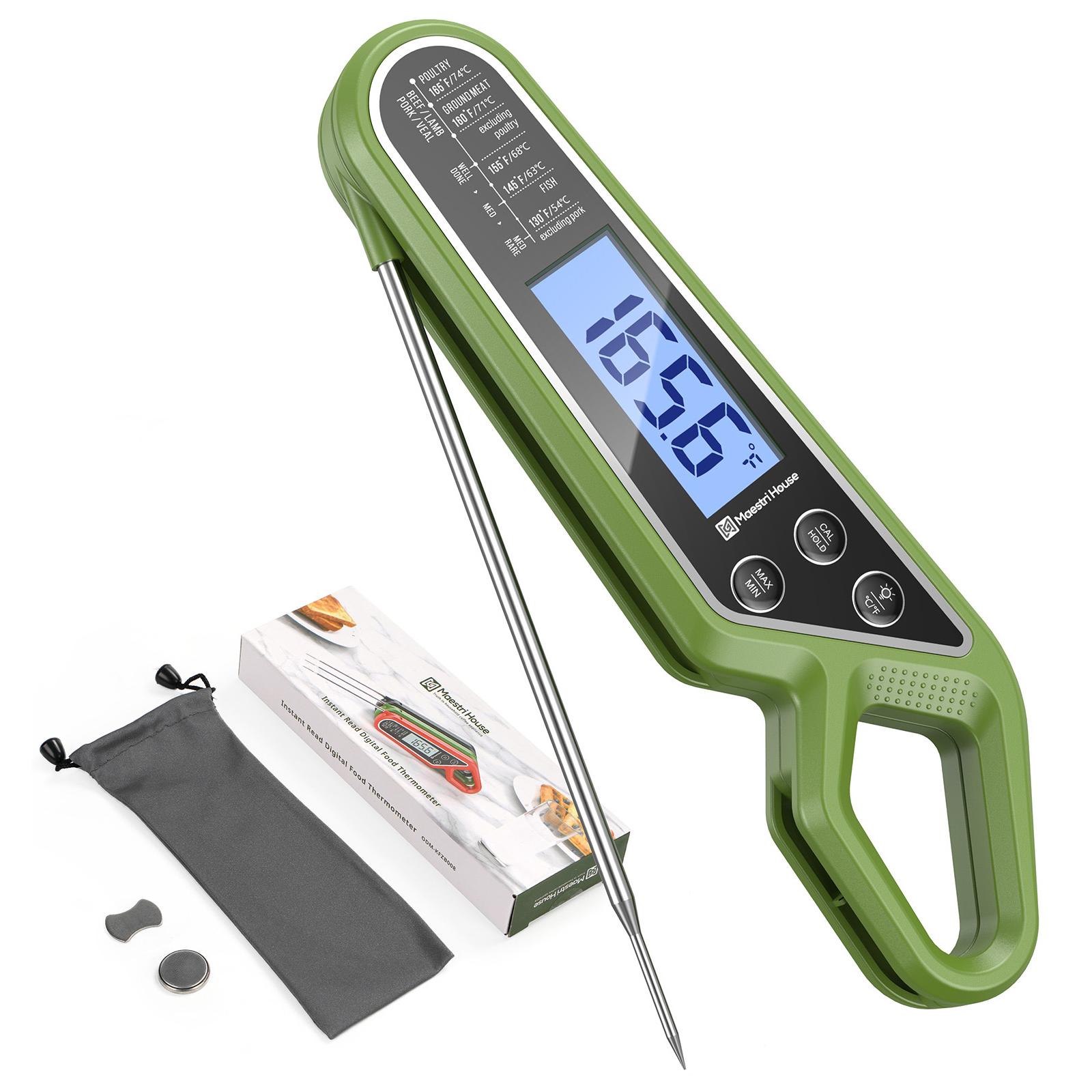 Digital Waterproof Food Thermometer – Maestri House