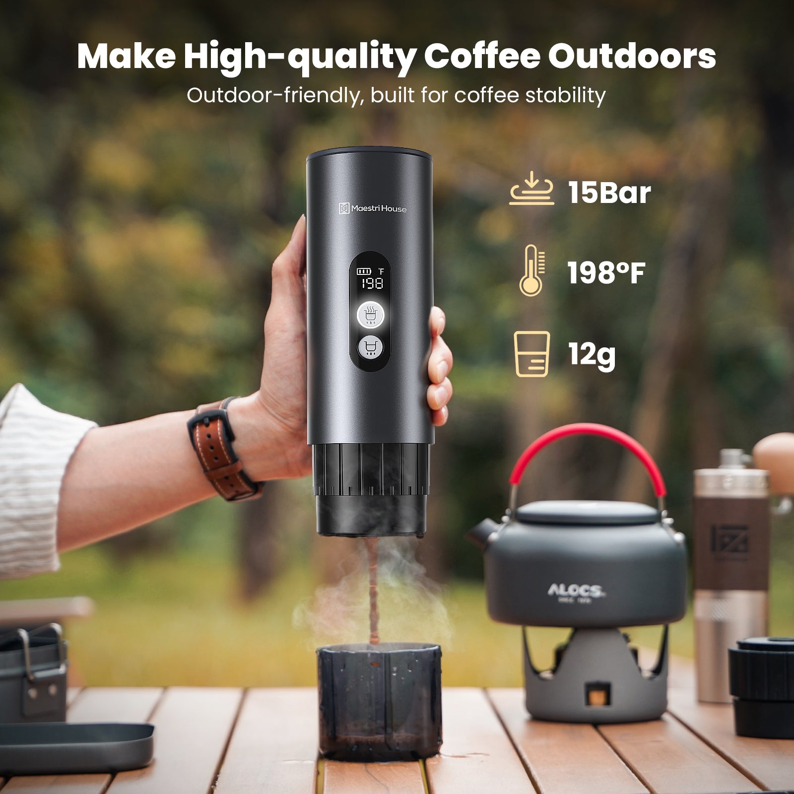 Portable Travel Espresso Coffee Maker