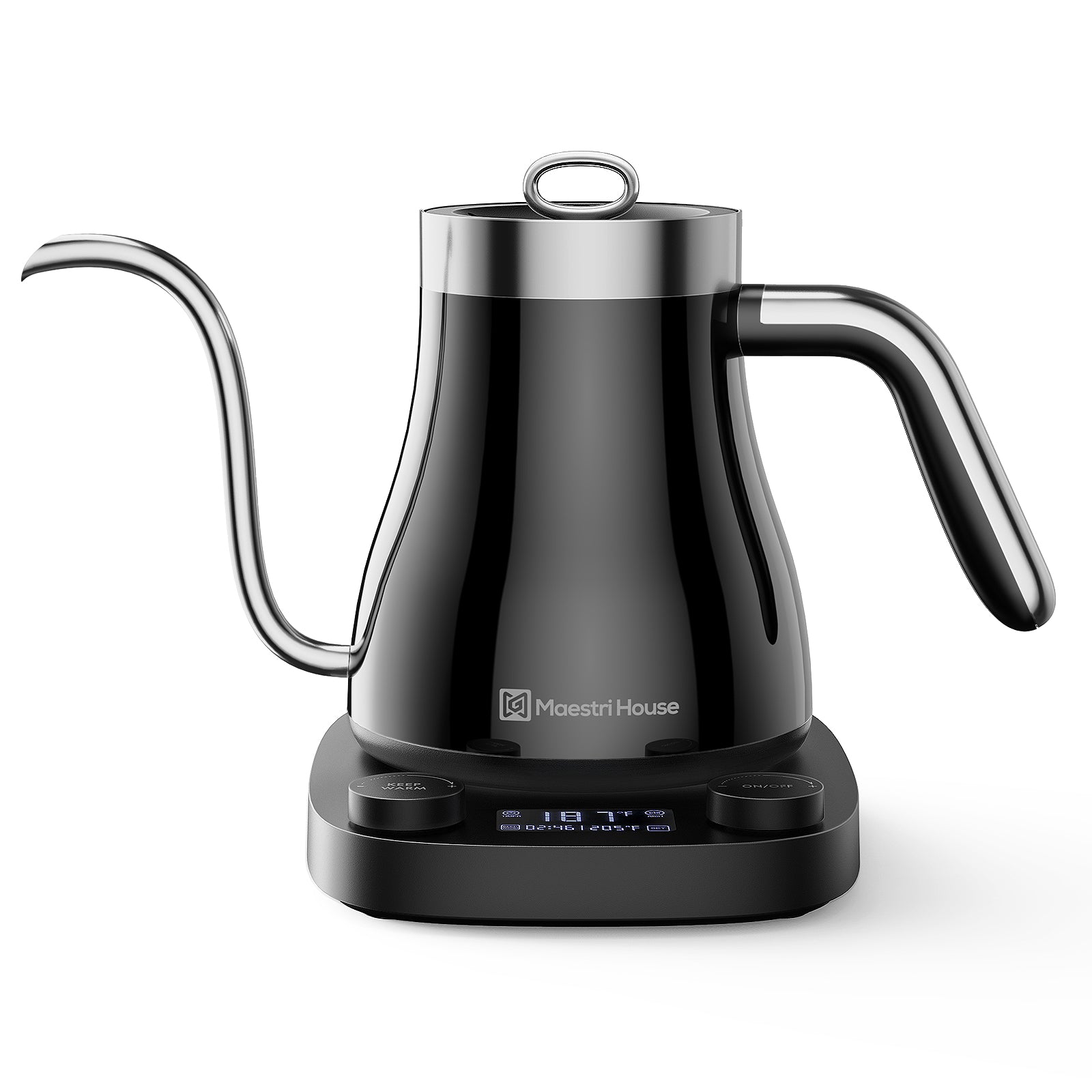 Mueller Electric Gooseneck Kettle Pour Over Drip Stainless Steel Matte